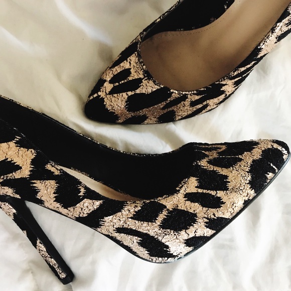 JustFab Shoes - Leopard Print Heels